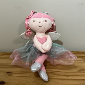 Wondertreats Fairy Doll Pink Cloth Soft Curly Hair 18"
